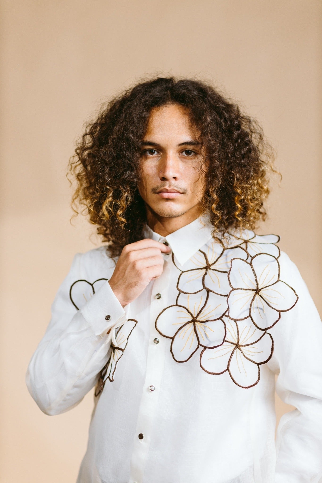 Kalachuchi Modern Barong — Formal Version